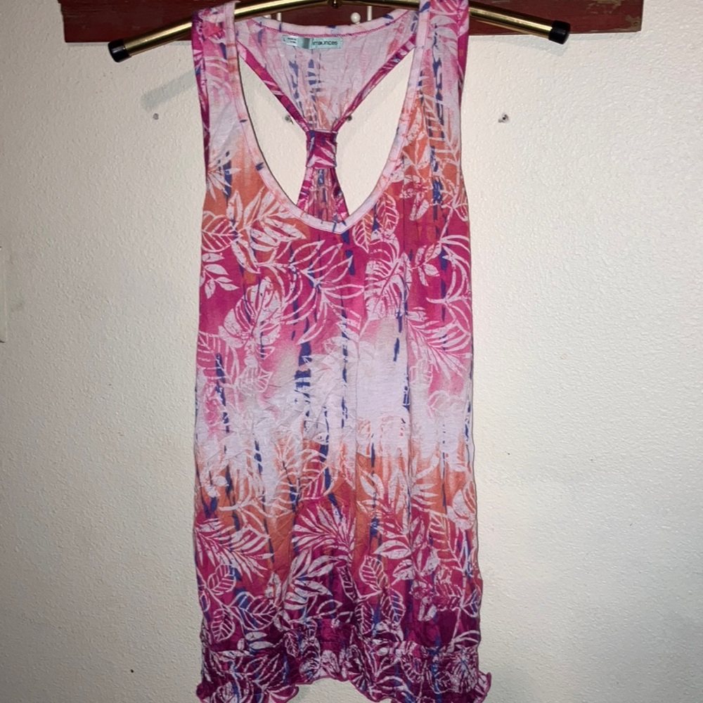 Maurices Vibrant Pink and Purple Sleeveless T back‎